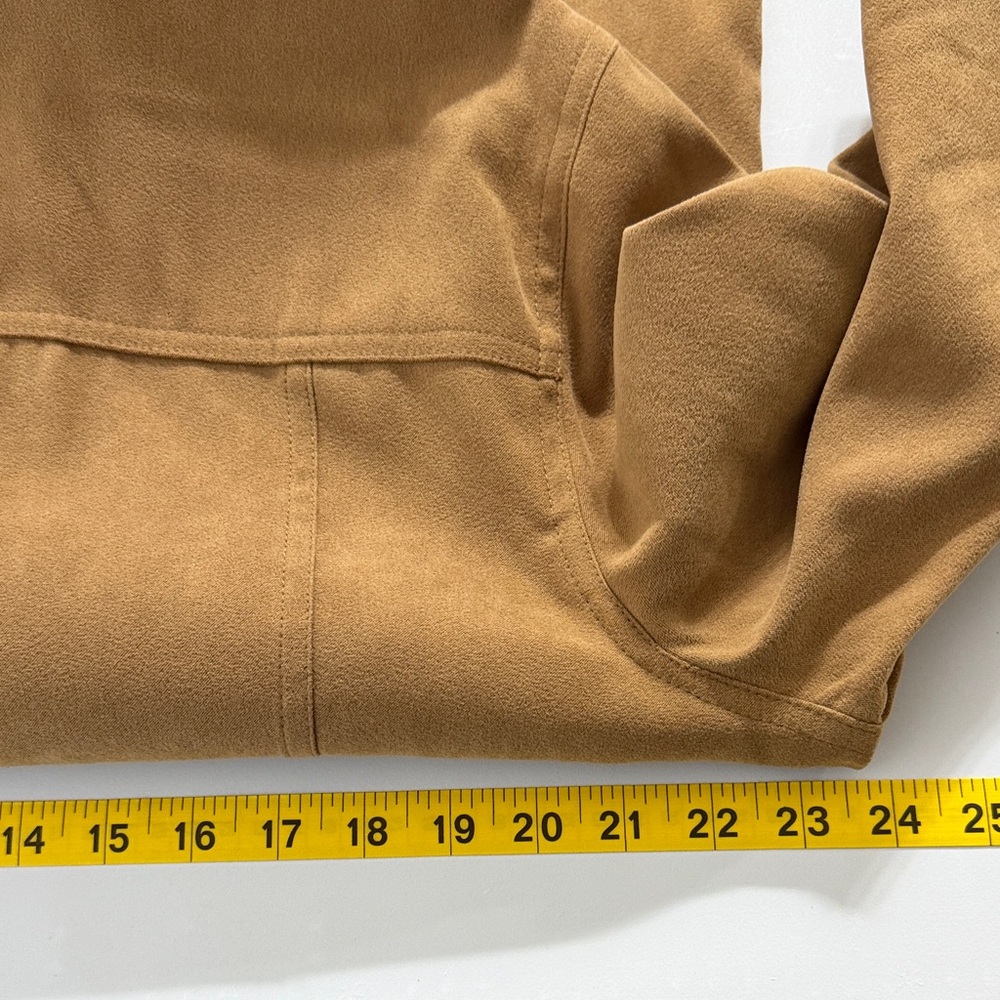 JM Collection Tan Faux Suede Utility Shacket Size XL - Picture 13 of 15